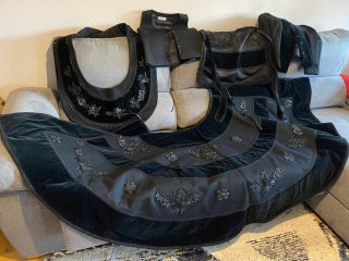 Traje Regional Negro Bordado
