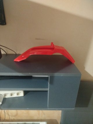 Guardabarros corto moto rojo supermotard