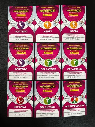 9 Panini Card Adrenalyn XL - Balon De Oro 2021-22