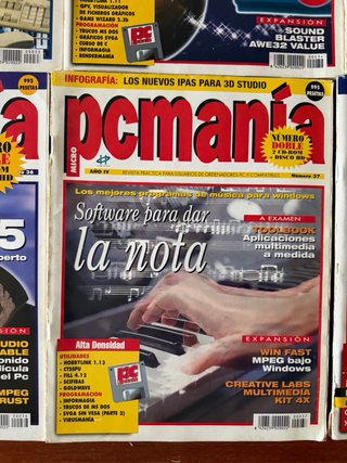 Lote 10 revistas PC Manía años 90