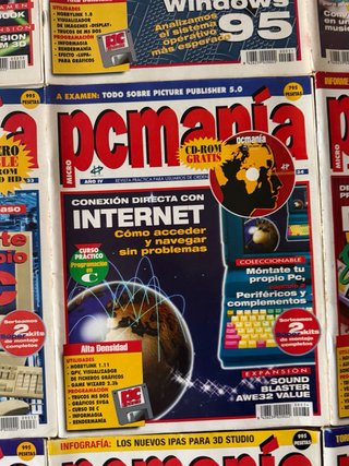 Lote 10 revistas PC Manía años 90