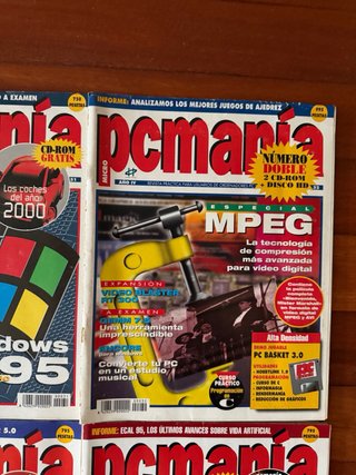 Lote 10 revistas PC Manía años 90