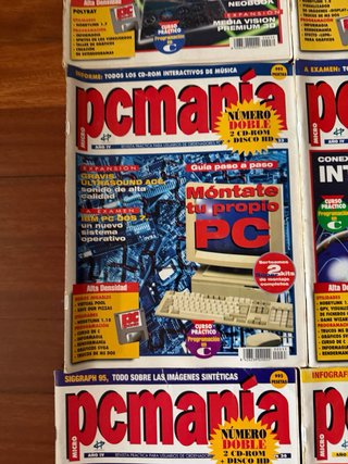 Lote 10 revistas PC Manía años 90