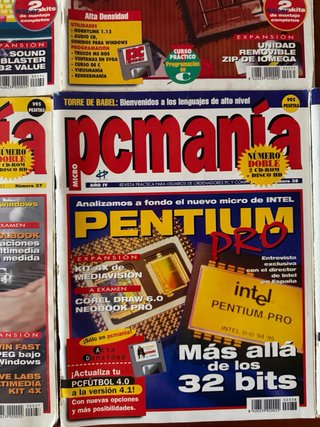 Lote 10 revistas PC Manía años 90