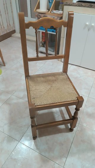 Sei sedie antiche in legno