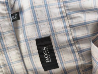 Camisa Hugo Boss M manga corta cuadros