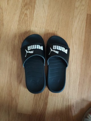 Ciabatte Puma nere per bambini