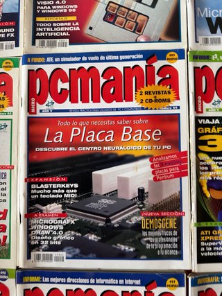 Lote 10 revistas PC Manía años 90