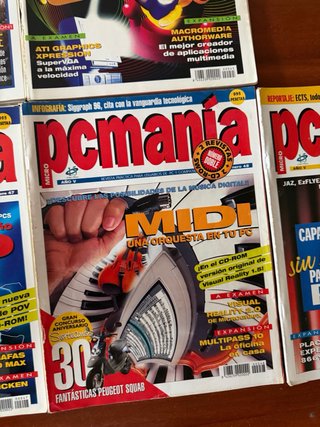 Lote 10 revistas PC Manía años 90