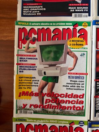 Lote 10 revistas PC Manía años 90