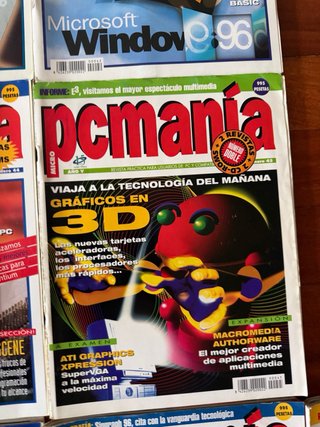 Lote 10 revistas PC Manía años 90