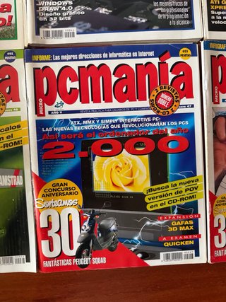 Lote 10 revistas PC Manía años 90