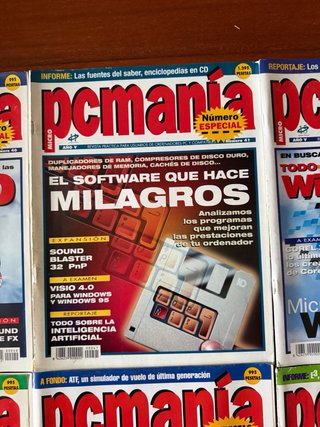 Lote 10 revistas PC Manía años 90