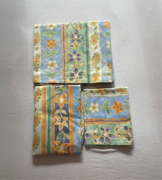 Juego de sábanas con estampado floral