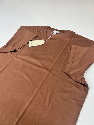 T-Shirt Sunspel XL Castanho