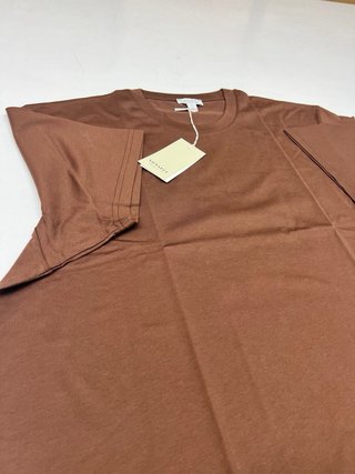 T-Shirt Sunspel XL Castanho