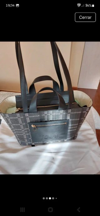 Bolso Tous Negro Logo