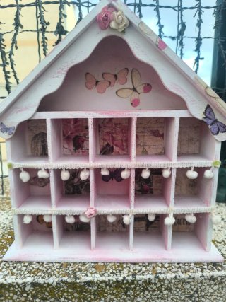 Casita Organizadora Madera Artesanal
