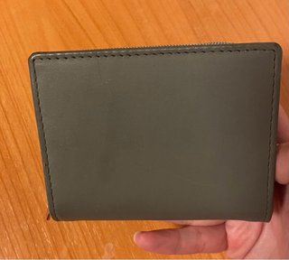 Monedero Gusti Leder Piel Gris