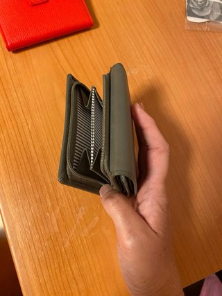 Monedero Gusti Leder Piel Gris