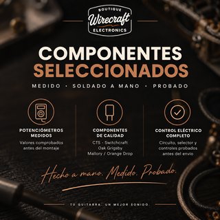 Arneses y electrónica de guitarra a medida