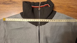 Chaqueta Vintage Gris con Cremallera Talla S/M