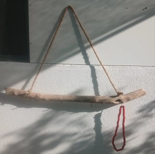 Cabide Madeira Flutuante Rústico 78cm