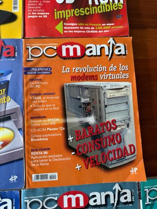 Lote 10 revistas PC Manía años 90