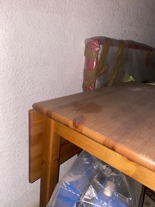 Mesa extensible de madera