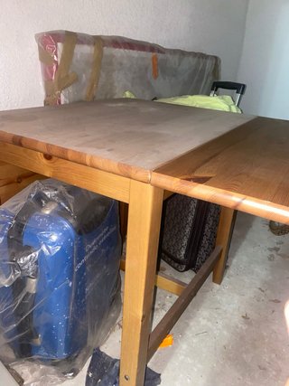 Mesa extensible de madera
