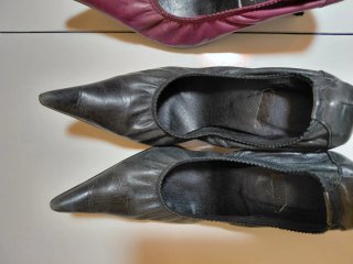 Zapatos Talla 36 Morado y Rojo