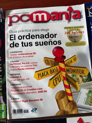 Lote 6 revistas PC Manía años 90