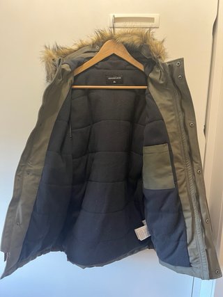 Abrigo Quiksilver verde con capucha