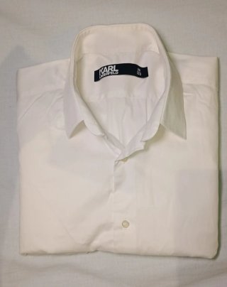 Camisa Karl Lagerfeld Blanca Hombre - Talla 39 M