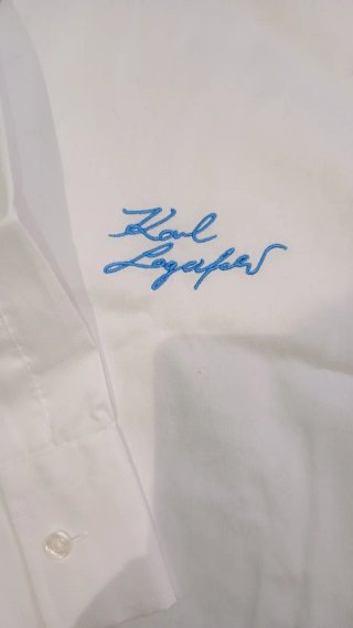 Camisa Karl Lagerfeld Blanca Hombre - Talla 39 M