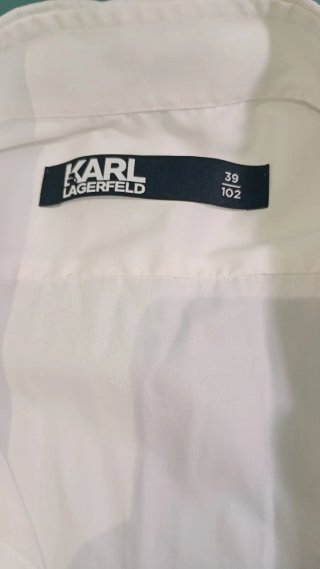 Camisa Karl Lagerfeld Blanca Hombre - Talla 39 M