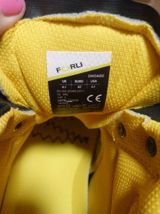 Zapatos de seguridad FORLI negros y amarillos