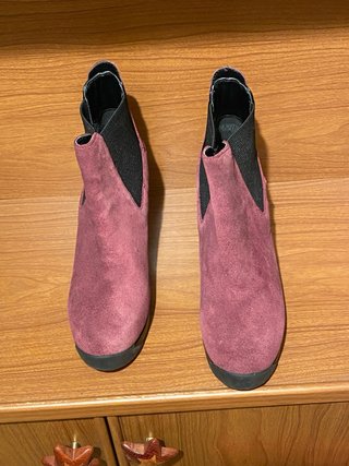 Botines cuña burdeos Lacoste Nº37 usados una vez