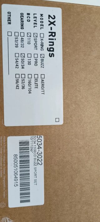 Praxis X-Rings Sport 50/34 BCD110 - Nuevas