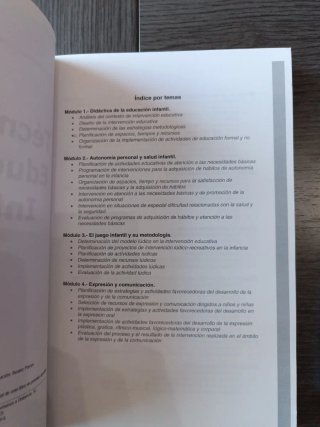 Libro técnico educación infantil, para oposiciones