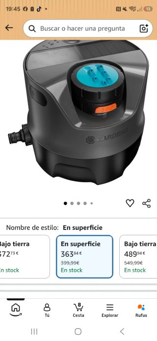 Riego automático Gardena AquaPrecise Bluetooth