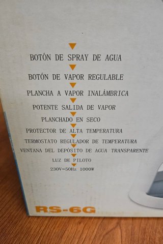 Plancha de vapor sin cable "Rokson" RS-6G