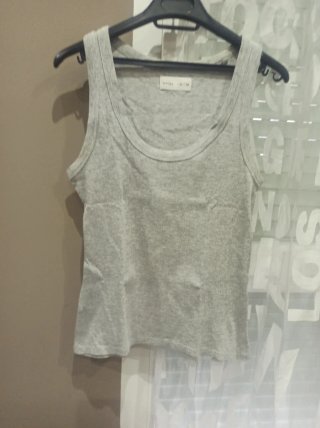 Camiseta Algodón Gris Talla S