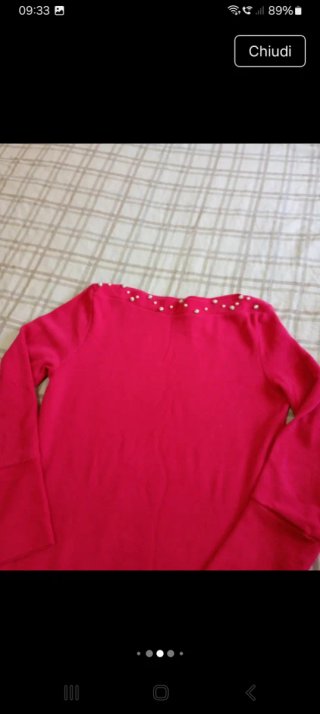 Maglia donna lunga rosa taglia M