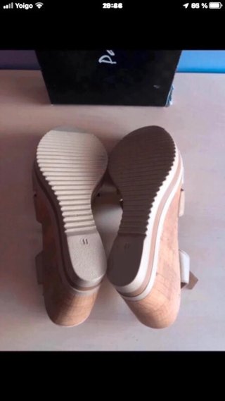 Sandalias Patricia Miller Piel Beige