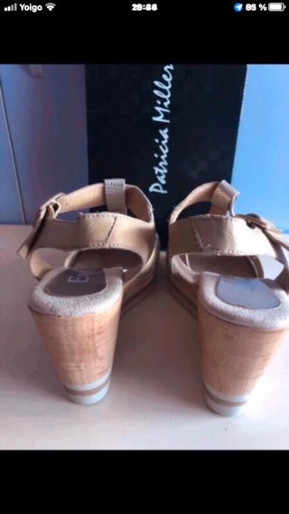 Sandalias Patricia Miller Piel Beige