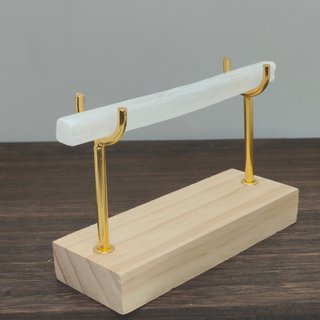 Espositore Portabracciali Selenite e Legno