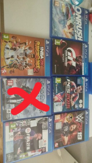 PS4 Juegos:PES 2015, FIFA 21, WWE 2K19