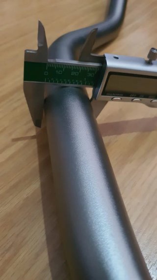 Manillar Moto/E-Bike Aluminio Plata Mate