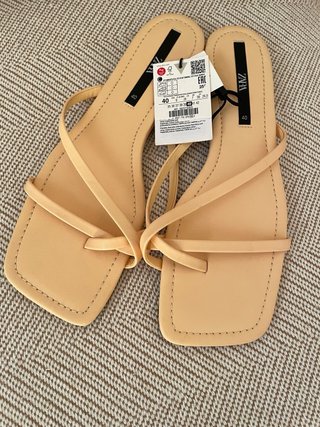 Sandalias Zara Beige Talla 40